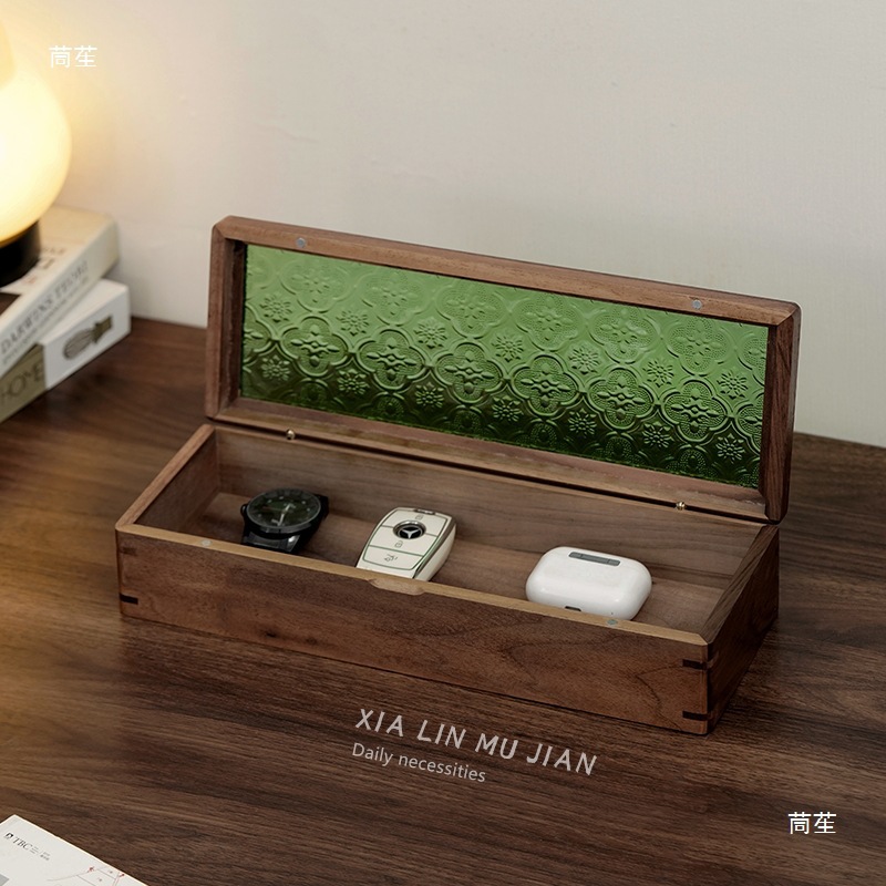 Jewelry Collection Wooden 10 Small Boxes with Gold Bar Storage Box 0 Watch Storage Light Luxury Medicine Box Other Cars