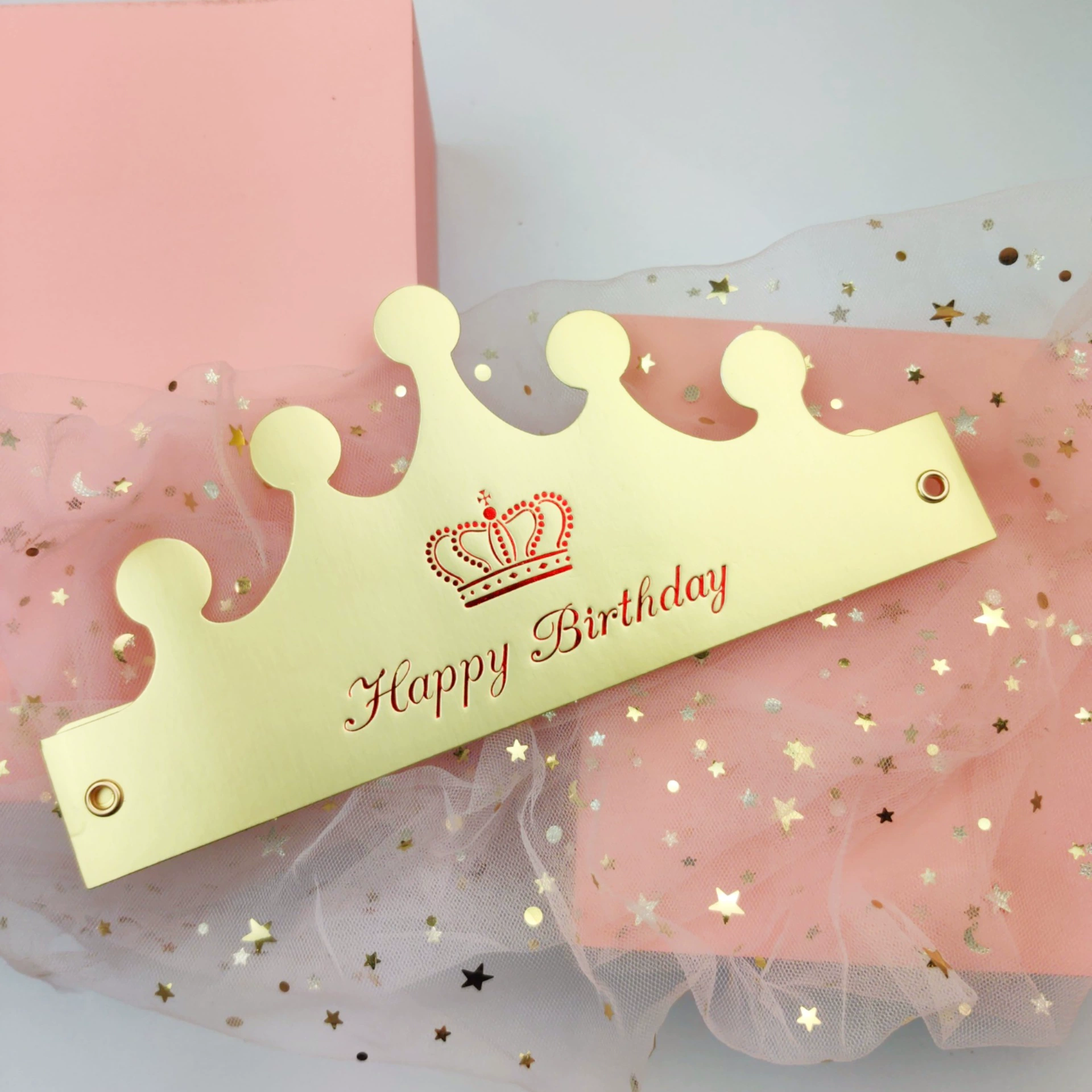 Brand foldable children's golden hat, hair accessory, internet celebrity