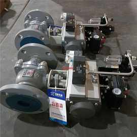 气动双作用球阀图片16C/铸钢球阀-Q641F法兰单