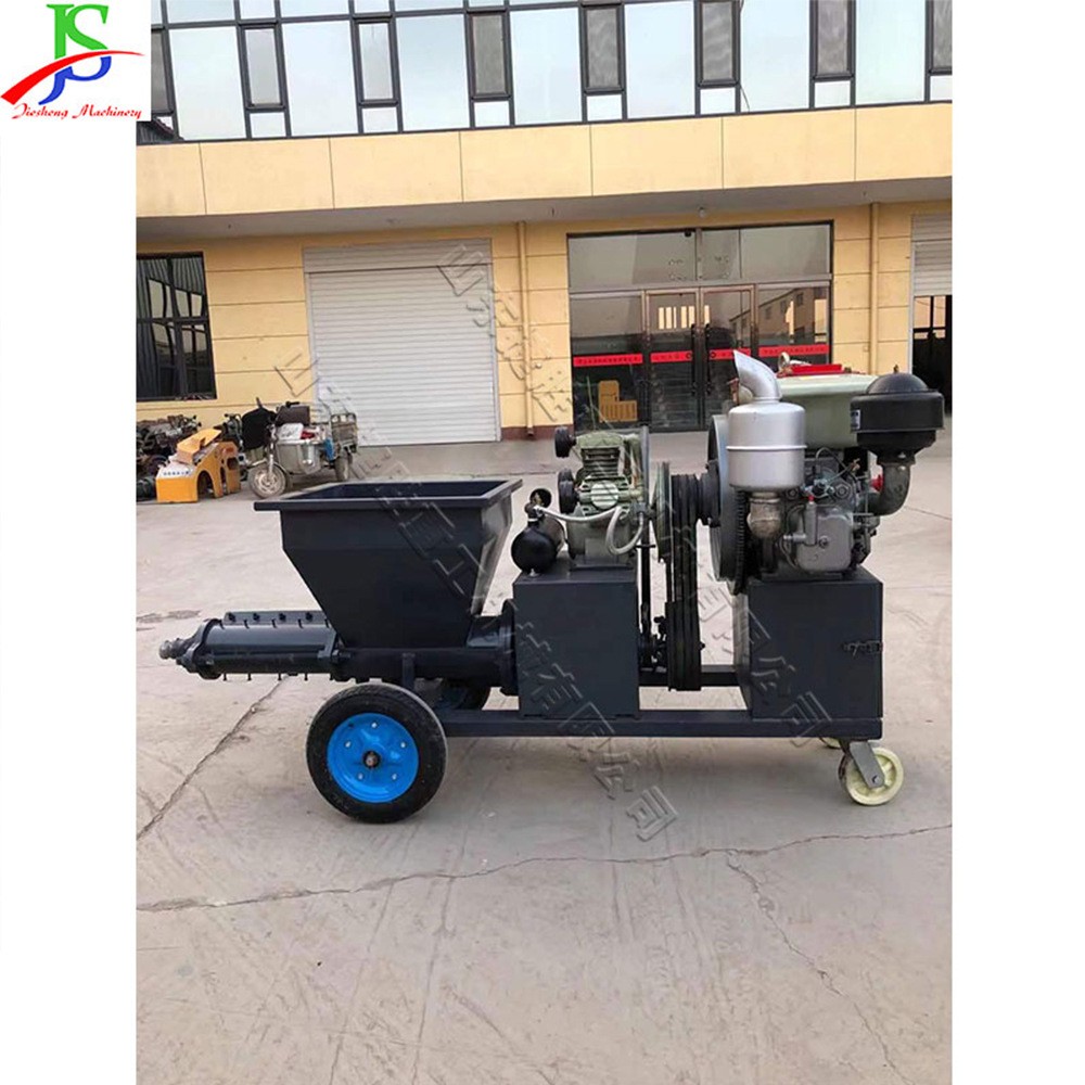 Máquina de pulverización de cemento para construcción de edificios pequeña rueda universal máquina de limpieza de pared de alta presión diesel máquina de pulverización de yeso de cal