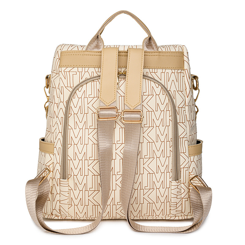 Mochila impresa de moda para mujer nuevo estilo salvaje 2024 mochila antirrobo de gran capacidad bolsa de viaje de ocio multiusos al por mayor