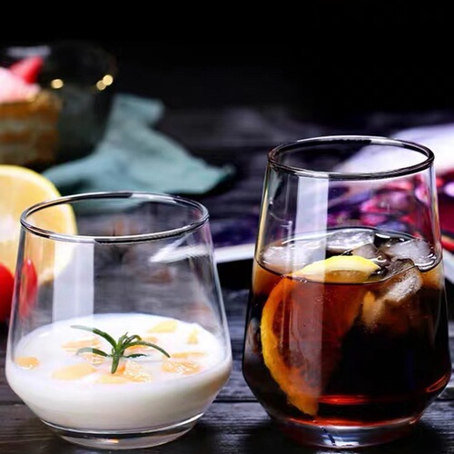 Green apple colored glass cup transparent cup tea cup milk cup juice cup hotel mouthwash cup blue purple cup