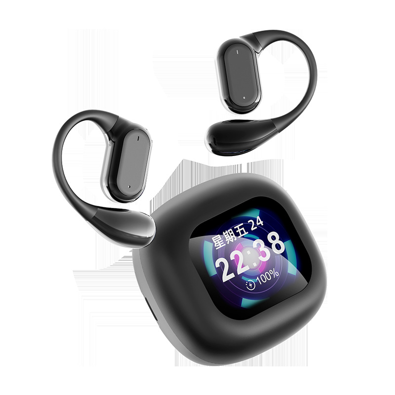 Auriculares Bluetooth A9 Pro con Pantalla V8 — Cancelación de Ruido ANC, Estuche Deslizante