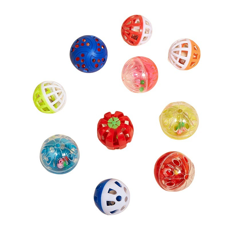 Plastic small bell, toy, makes sounds, pet, can bite, cat