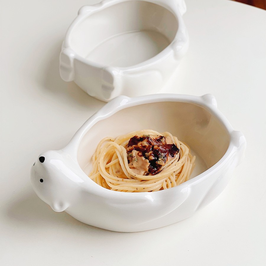 Polar bear 8-inch (oval bowl)
