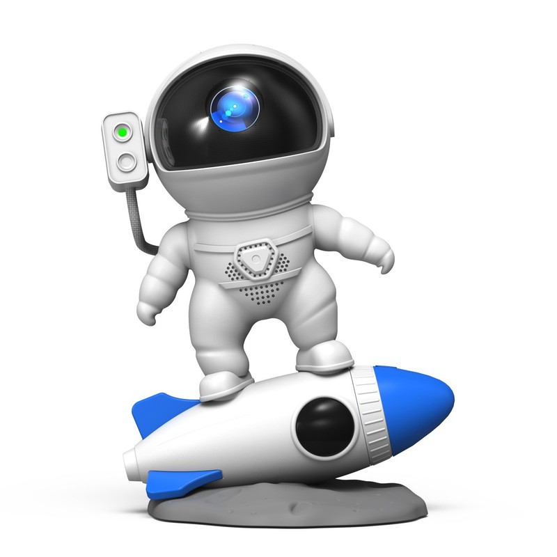 2025 クロスボーダーロケット宇宙飛行士星空投影ランプアプリ制御星空ランプ Bluetooth スピーカー雰囲気ナイトライト|undefined