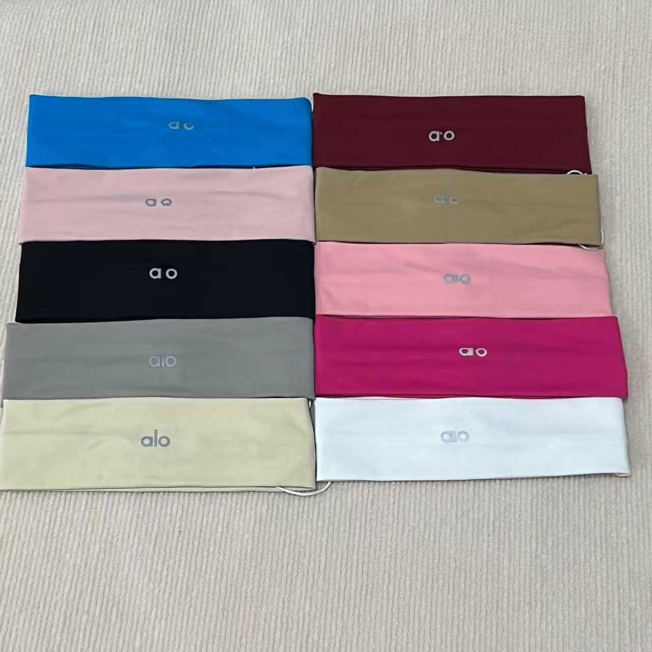 Cross-Border Hot-Selling Yoga Wide Seamless Knit Solid Color Headband Outdoor Sports Elastic Sweat-Absorbing Hairband Fitness Headband