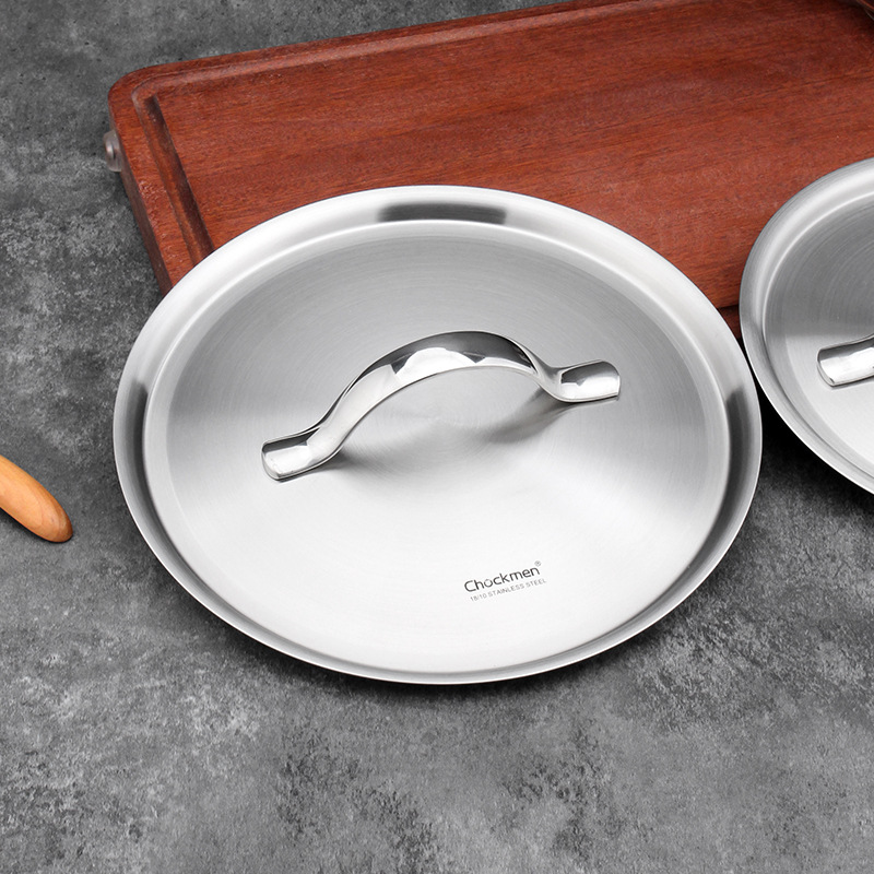 Chockmen Zhuo Deming 18/10 Tapa de acero inoxidable Bloqueo de agua Tapa de olla Tazón de conservación de alimentos incrustada sin agujeros de aire