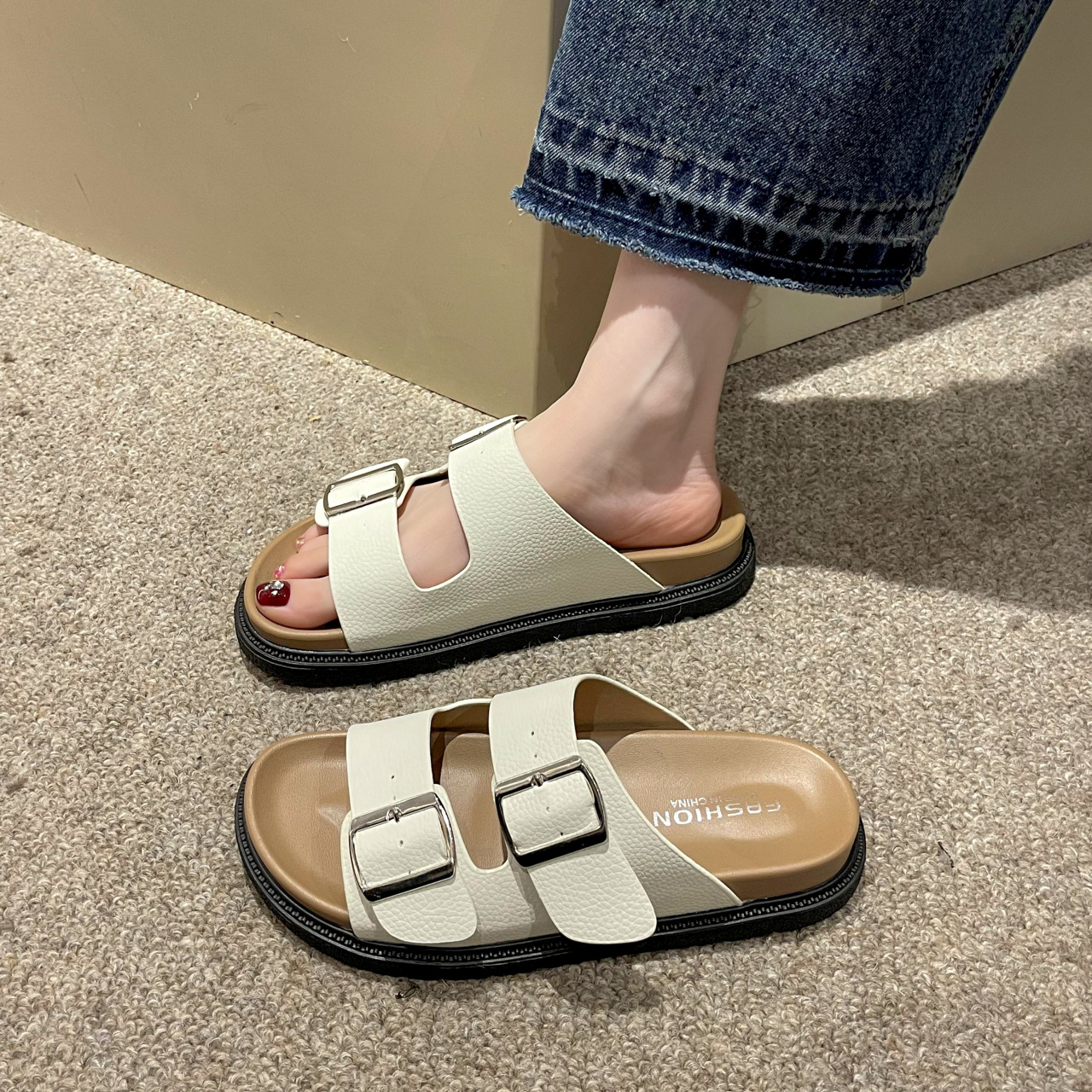 Capispalla casual comodo e versatile Cintura con una parola Fornitura diretta in fabbrica Primavera Estate Nuova moda Taizhou Fondo morbido Donna S_voghion.com