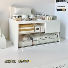 Desk storage box, large-capacity drawer-style student stationery organizer office desk storage and organization