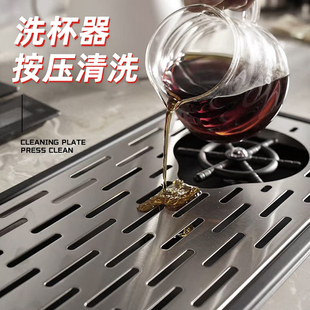J8 Cup Washer Stainless Steel Commercial Automatic Cup Washing Sink Shop Bar High Pressure Coffee Milk Tea G3