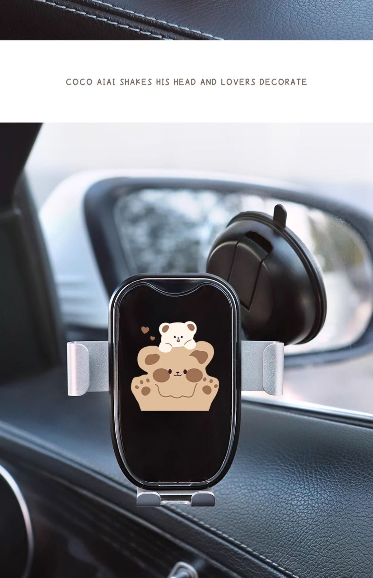 Car Mobile Phone Holder Car Dashboard Suction Cup Fixed Anti-Shake Navigation Car Support Bracket Special Car Interior for Women