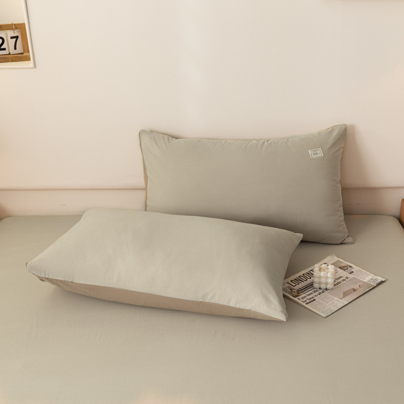Un par de cubierta de almohada de algodón sin aire impreso 48 * 74cm cubierta de almohada de algodón casera de una sola persona cubierta de almohada interior