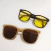 Handheld sunglasses, street glasses solar-powered for traveling, internet celebrity