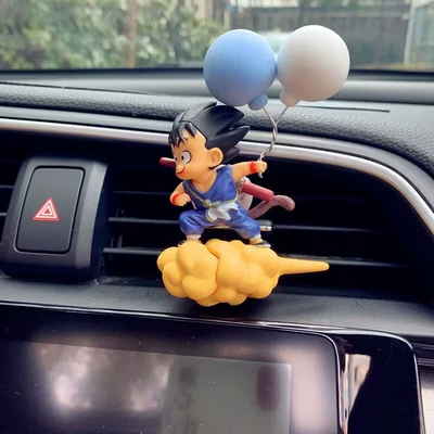 Car Ornament Cute Anime Car – Car ornaments - blue-wukong-blue-and-white-balloon-air-outlet-aromatherapy