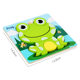 Weiweihu Children's Toys Enlightenment Cartoon Animal Vehicles 3D Stereo Wooden Puzzle Children's Cognitive Toys