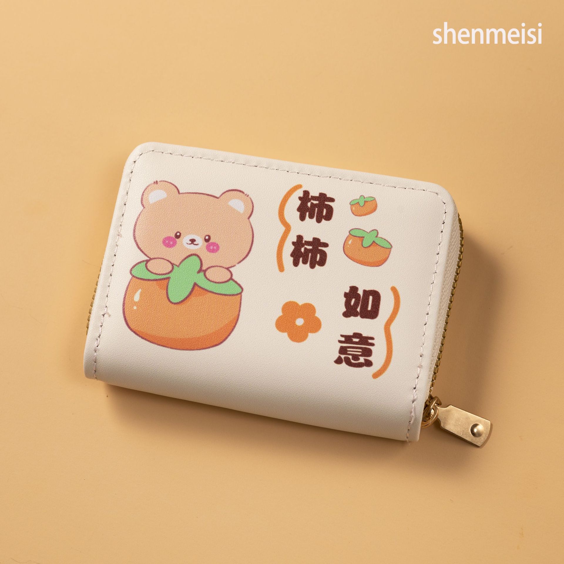 Paquete de tarjeta de órgano de dibujos animados para damas transfronterizas lindo monedero japonés corto paquete de tarjeta de identificación de múltiples tarjetas de gran capacidad