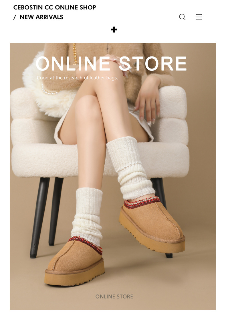 Designer Snow Boots Classics Slippers Women Fur Slides Men Sand Ultra Mini Platform Boot Slip-on Les Petites Suede Non Slip, Toe Cap Slippers Designer_voghion.com