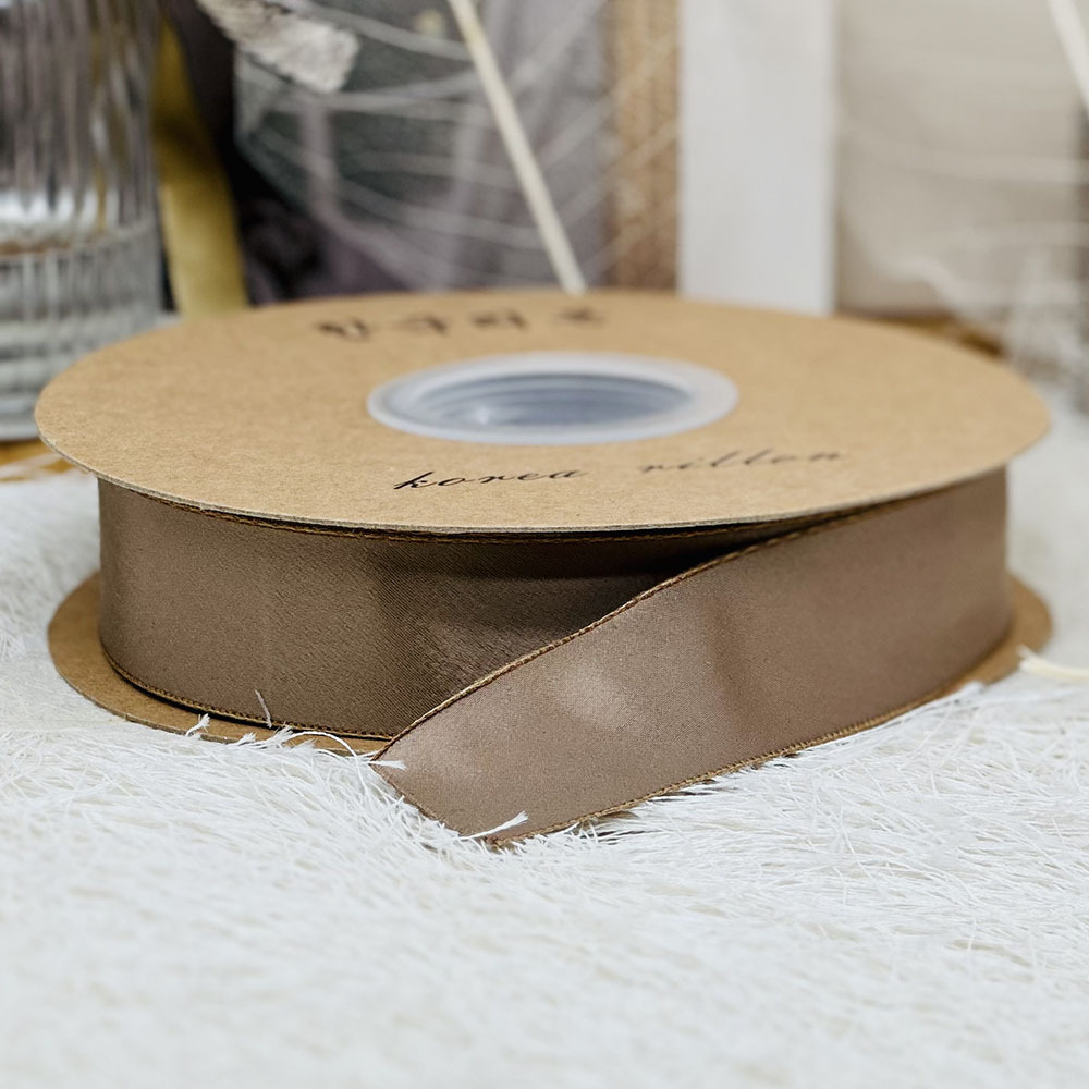 Cinta de satén brillante de color sólido 5cm cinta de regalo de la mano accesorios para el cabello ramo paquete de material DIY arco productos semiacabados