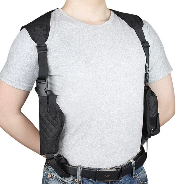 Amazon Outdoor Double Shoulder Nylon Underarm Holster Portable Tactical Pistol Holster Hidden Double Underarm Holster