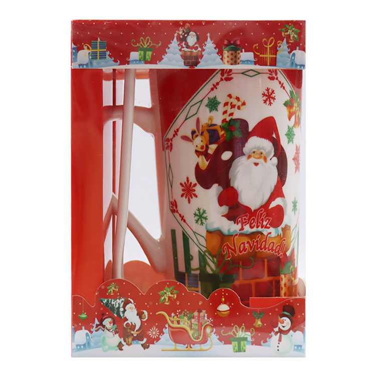 F845圣诞节彩盒杯