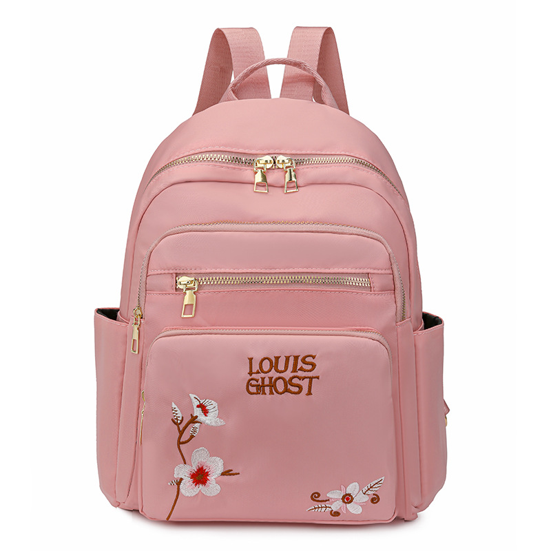 Mochila de tela Oxford para mujer 2024 nueva moda mochila de todo fósforo diseño de nicho mochila de viaje de viaje