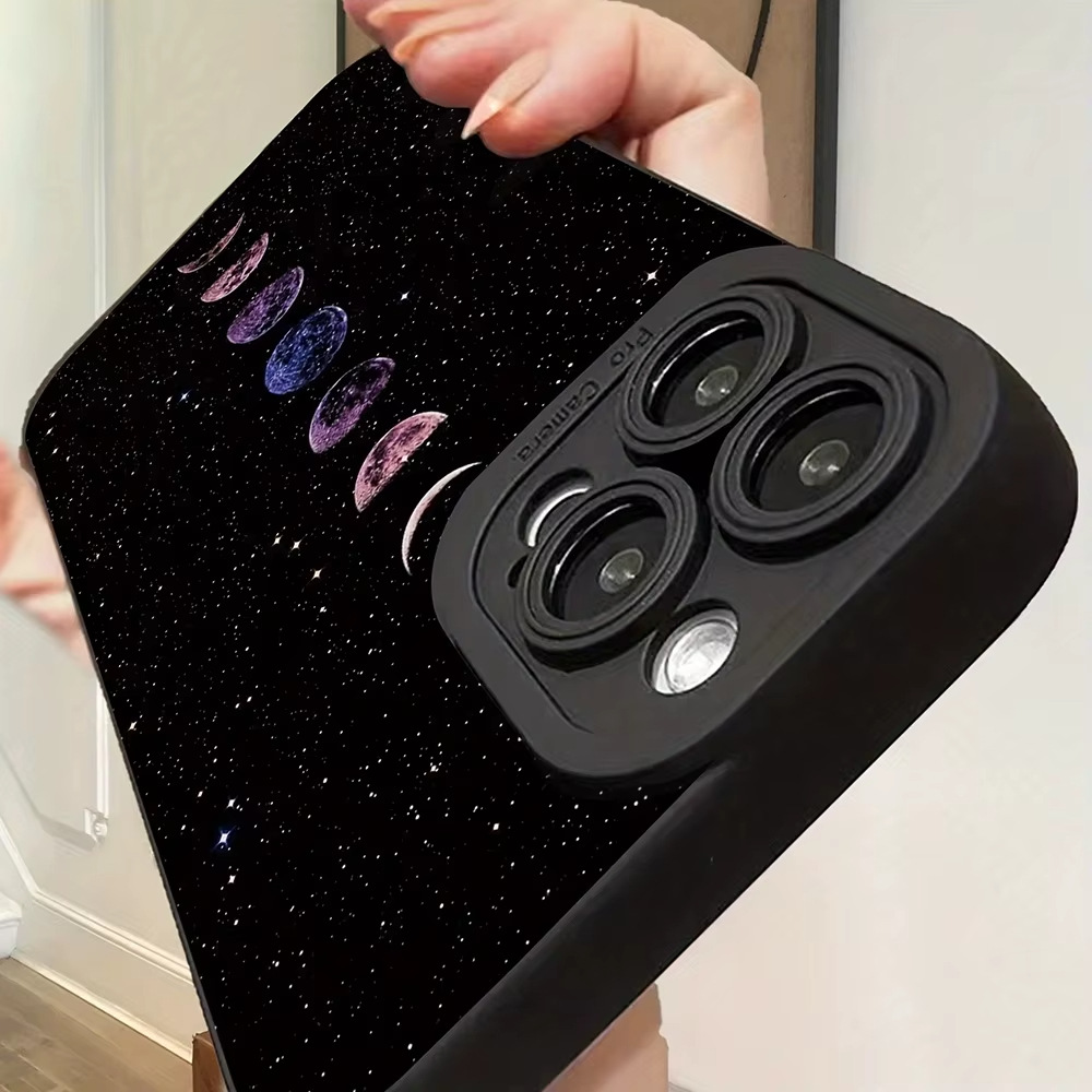 适用 iPhone16PROMAX跨境宇宙月球星空全包手机壳Starry sky case