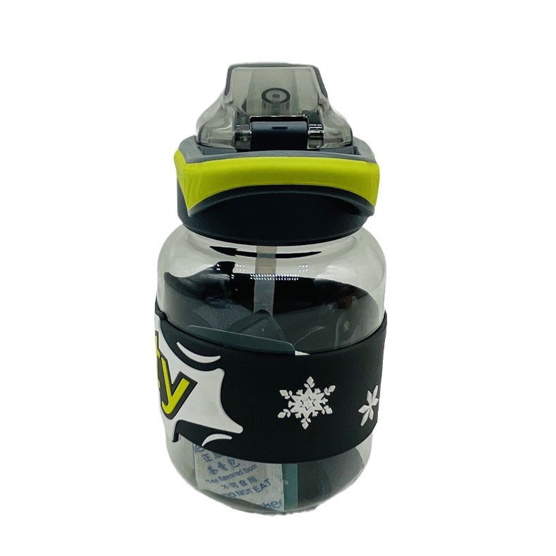 Zhengye taza de pico de pato estudiante paja taza de agua correa para niños hervidor de agua al aire libre taza de plástico deportes portátil taza de agua de plástico