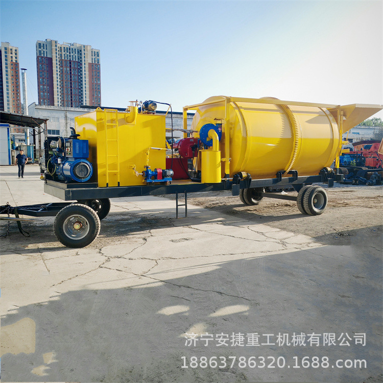 场地移动沥青拌合机 5方成品料计量搅拌机 路面养护热再生拌合机