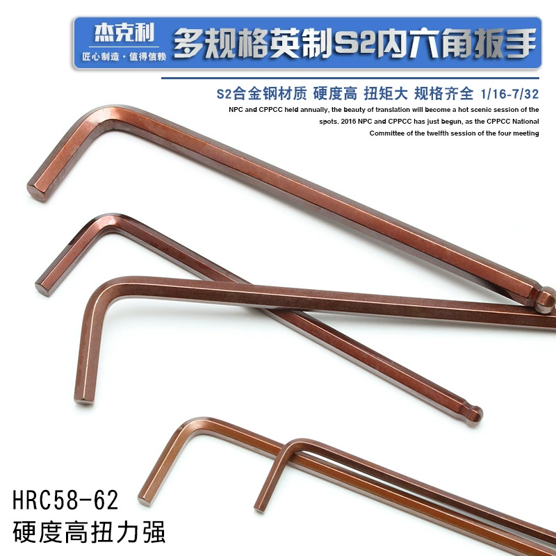Hexagonal wrench, long set, ball head, scale 1:4