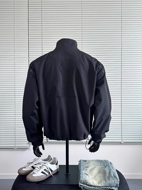 cleanfit美式飞行员夹克男款秋季痞帅立领正肩外套短款廓形棒球服|undefined