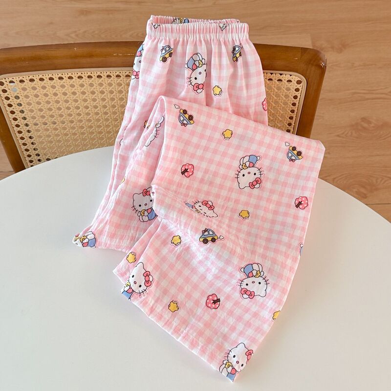 Wholesale and dropshipping of summer women's pajama pants, soft trousers suitable for outdoor wear, loose-fitting home pants for air-conditioned rooms Wholesale and dropshipping of summer women's pajama pants, soft trousers suitable for outdoor wear, loose-fitting home pants for air-conditioned rooms