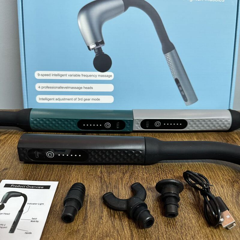 U型曲げフック筋膜銃電動マッサージ静音筋肉リラックスフィットネスを延長して液晶を叩いて卸売りします。|undefined