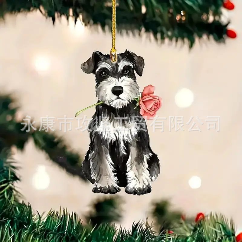 Colgante de decoración acrílica perfecto para accesorios de automóviles y decoraciones de árboles de Navidad para automóviles creativos para atmósfera navideña
