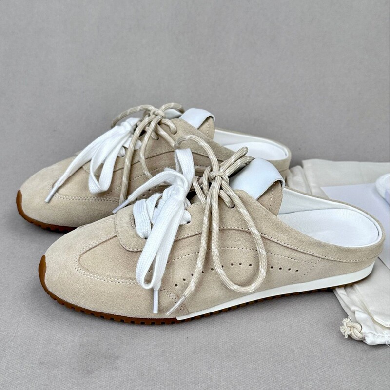 Cross-Border! 2026 Summer Genuine Leather Retro Flat German Training Shoes with Closed Toe and Slip-On Design, Versatile for Sports and Casual Wear, Lightweight Cross-Border! 2026 Summer Genuine Leather Retro Flat German Training Shoes with Closed Toe and Slip-On Design, Versatile for Sports and Casual Wear, Lightweight