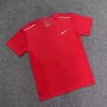 Reflective Hook Short Sleeve Red T-shirt