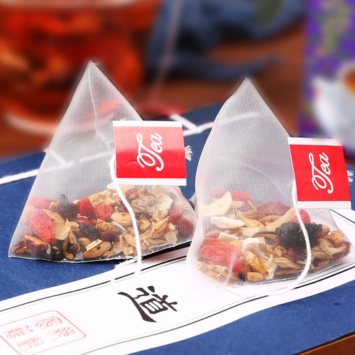 Ziziphus, Poria, lily and lotus seed tea boxed triangular bag for fear of staying up late for health sleep tea bag 5g*20 bags/box