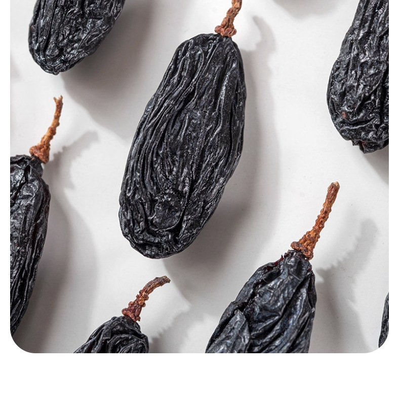 Dried Black Currant Raisins 500g Xinjiang Turpan Black Grape Raisins Snack and Culinary Fruit preparation