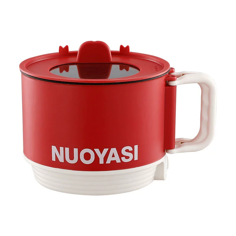 Electric Mini Hot Pot (Nuoyasi) Foldable Handle, Multi-Function Steamer, 110/220V, Non‑Stick Inner