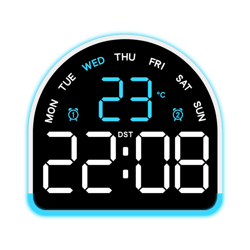 Nuevo reloj electrónico LED de luz de atmósfera reloj multifuncional de iluminación doméstica mostrando la temperatura del reloj de mesa 552