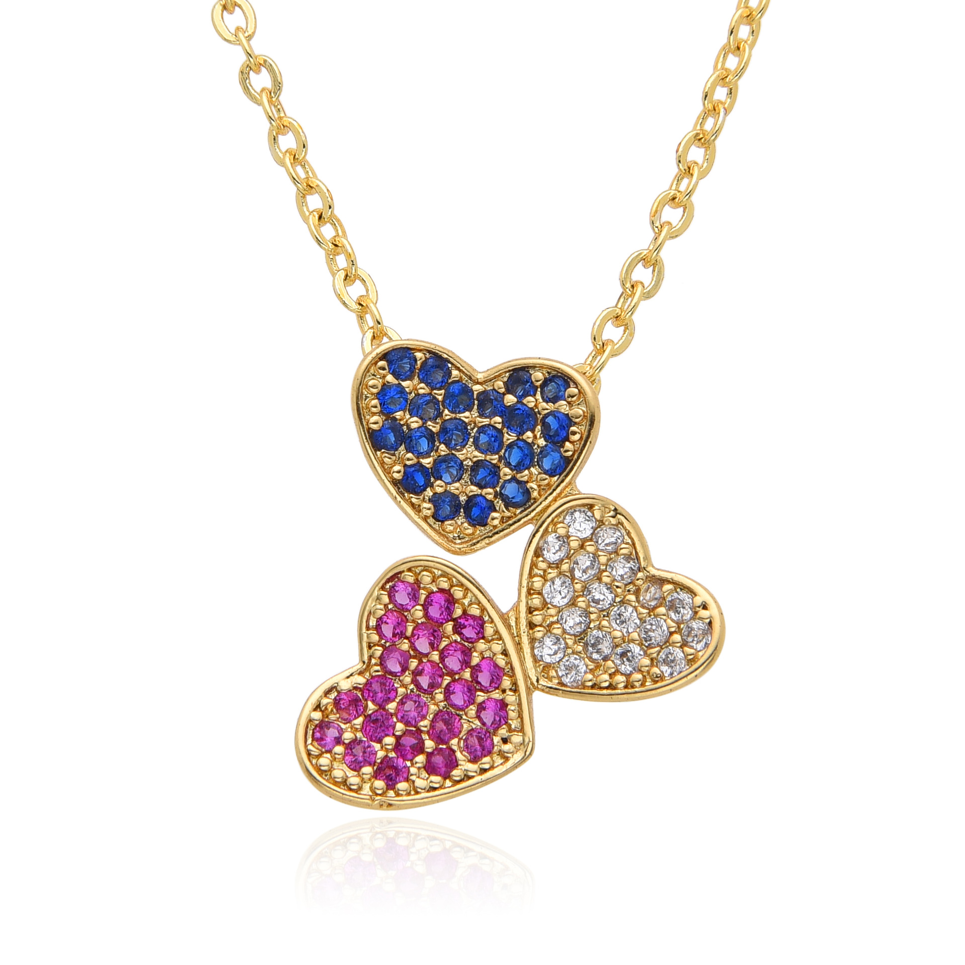 12g Weight Copper Pendant Material Zircon Inlay Material Pendant Necklace Classification Copper Chain Material 1 Piece Quantity Holiday, Daily Occasion Copper Material Heart Shape Pattern Women's Gender Inlay Design Casual, Simple Style Style Copper Inlay Heart Shape Zircon Pendant Necklace 2