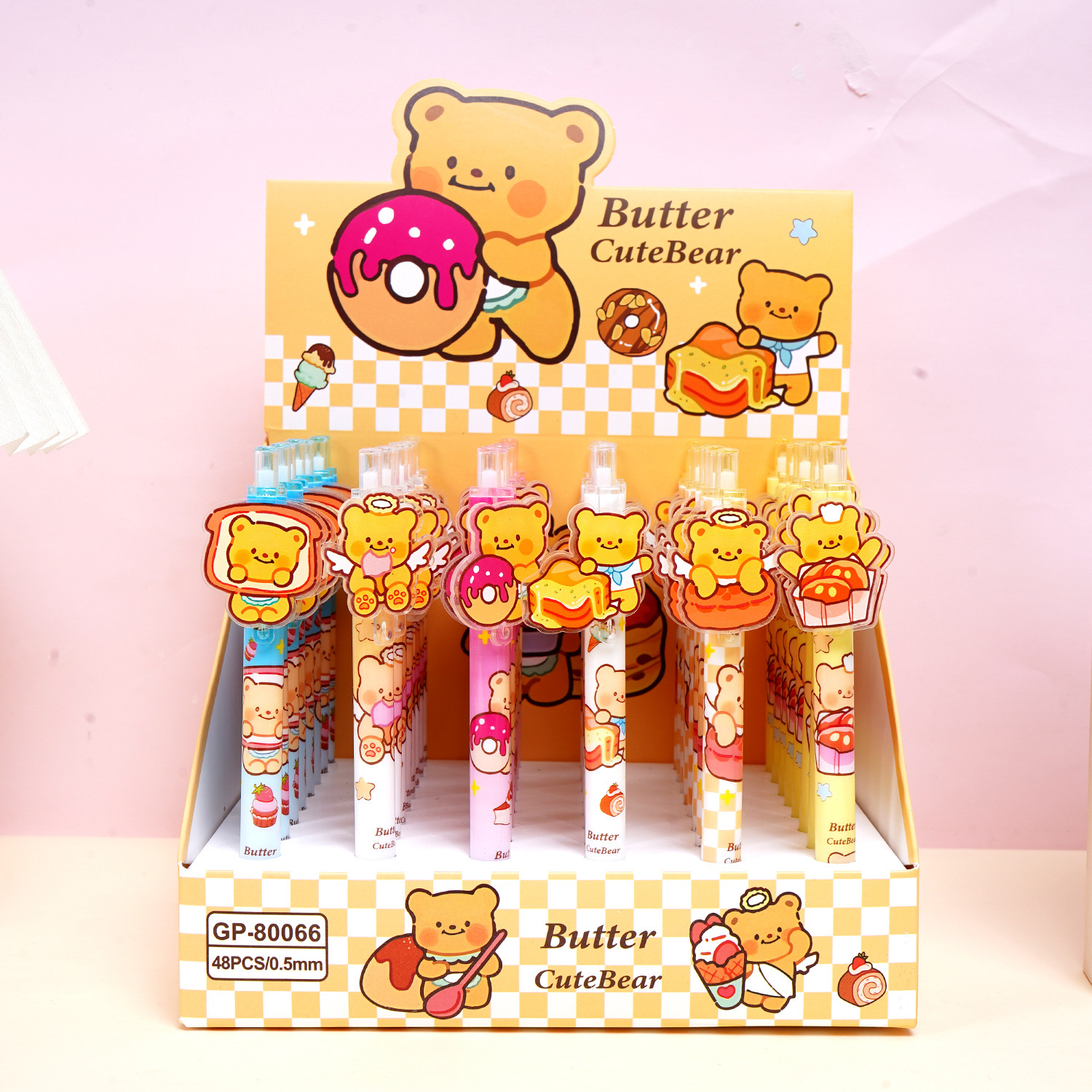 Caza de brujas cartón de dibujos animados K-POP bolígrafo neutro Lumi Zoey imagen de los estudiantes bolígrafo de escritura comercio exterior