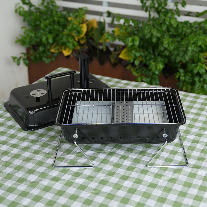 Camping al por mayor camping portátil plegable parrilla de retiro al aire libre parrilla de esmalte camping parrilla