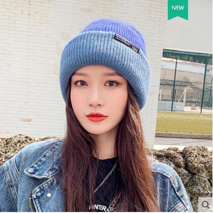 秋冬款男女同款韩版双面护耳毛线针织帽冬季大头围保暖帽子防风帽|undefined