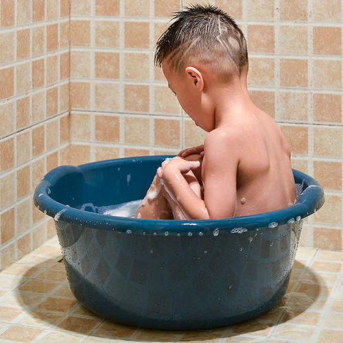 Bath basin baby thickening extra large plastic basin washing clothes large wash basin deepening household foot basin