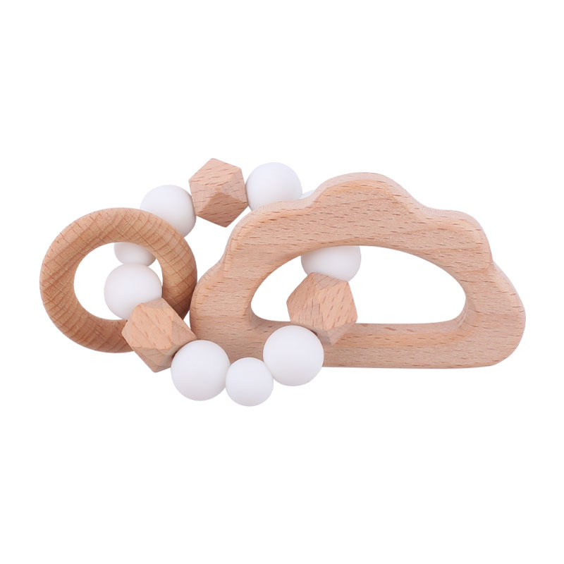 Nuevo bebé suministros de haya animal de dibujos animados chupete clip chupete Cadena de chupete teether traje bebé molar teether juguete