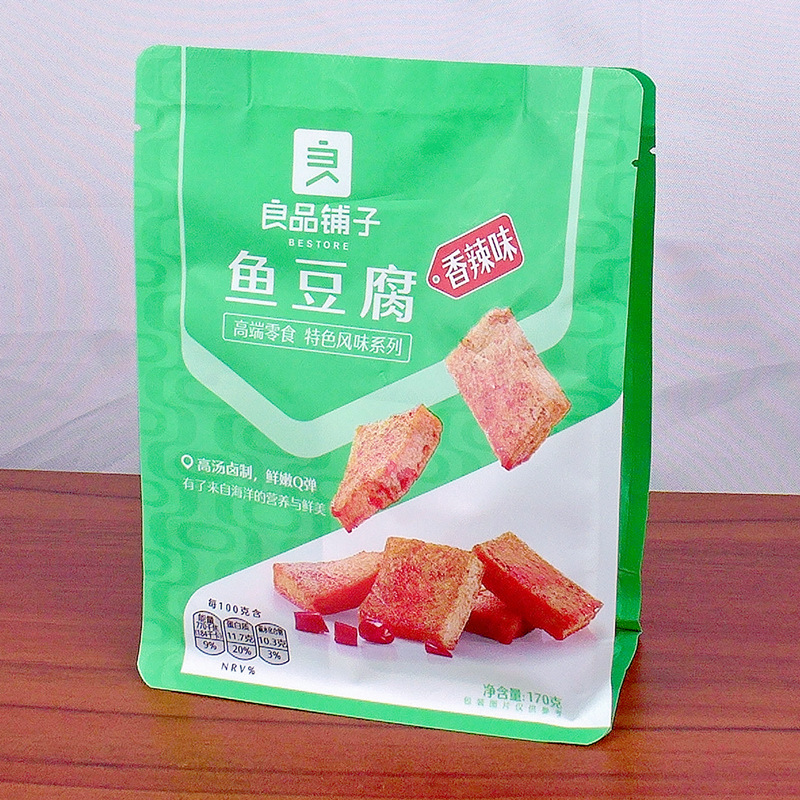 Liangpin Shop Fish Tofu 170g Spicy Flavor BBQ Flavor Original Flavor Independent Small Packaging Fish Snack