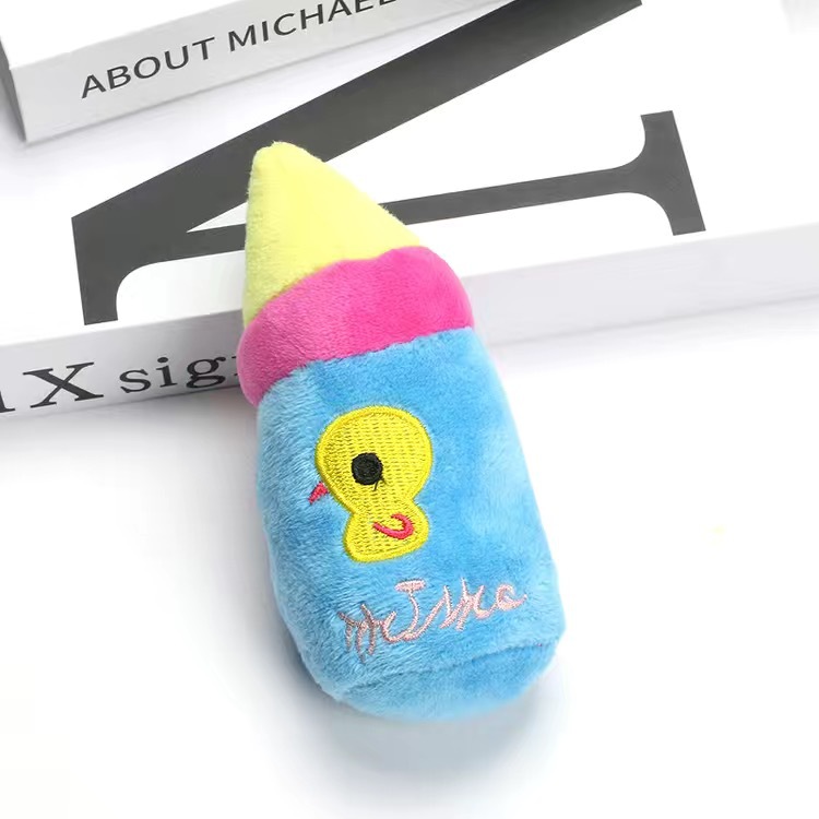 Mascota que suena perro de juguete de peluche de juguete zanahoria plátano pollo pierna ventilación mordedura molar sonando traje de juguete image 22