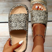 G 74466 EVA Leopard Print Thick Sole Slippers ���ƺ����Ь
