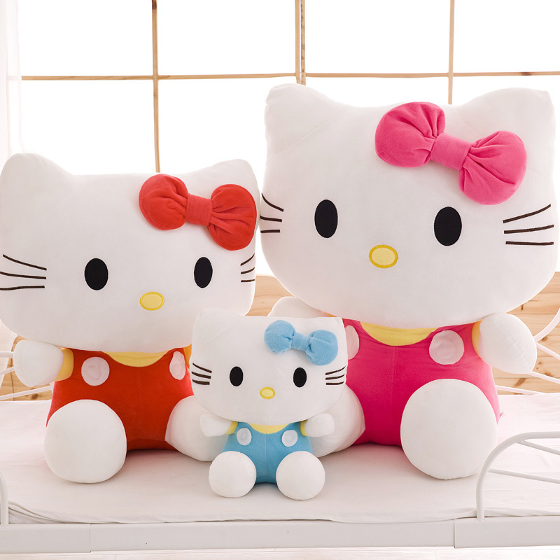 Cartoon Kt Cat Doll Hello Kt Cat Plush Toy Cat Doll Rag Doll Girl Birthday Gift Rag Doll